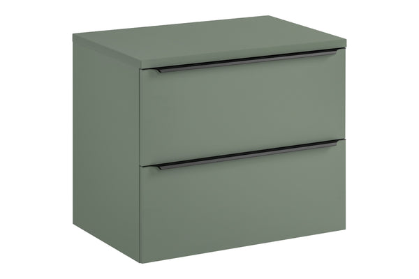 Badmöbel-Set Sombrela Grün 70 cm – Waschbeckenunterschrank + Waschtischplatte