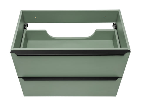 Badmöbel-Set Sombrela Grün 70 cm – Waschbeckenunterschrank + Waschtischplatte – Ansicht 5