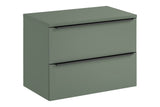 Badmöbel-Set Sombrela Grün 80 cm – Waschbeckenunterschrank + Waschtischplatte