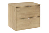 Badmöbel-Set Terrana Cremona Eiche 60 cm – Waschtischplatte + Waschbeckenunterschrank – Ansicht 2