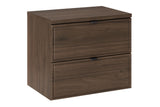 Badmöbel-Set Terrana Walnuss Villa 60 cm – Waschbeckenunterschrank + Waschtischplatte – Ansicht 2