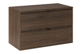 Badmöbel-Set Terrana Walnuss Villa 80 cm – Waschbeckenunterschrank + Waschtischplatte – Ansicht 3