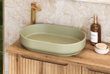 Badmöbel-Set Violetta Cremona Eiche 80 cm – Waschbecken + Waschtischplatte + Waschbeckenunterschrank – Ansicht 4