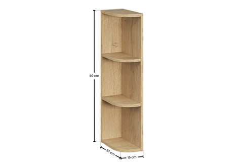 Badregal Dalvira Cremona Eiche 15 × 80 × 25 cm – Ansicht 7