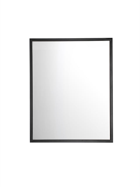 Badspiegel 60 × 75 cm – mit Rahmen, Rahmen Schwarz matt – Ansicht 2