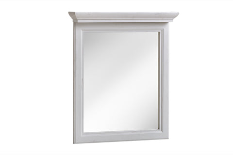 Badspiegel 65 × 76 cm – mit Rahmen, Rahmen Weiß – Ansicht 2