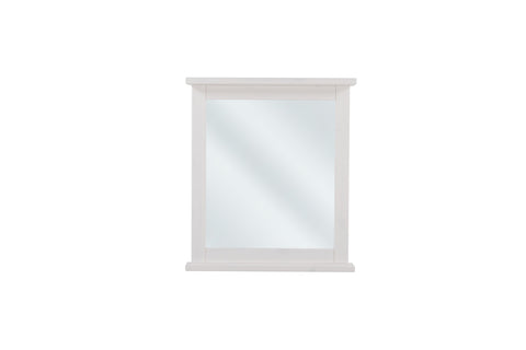 Badspiegel 70 × 80 cm – mit Rahmen, Rahmen Weiß – Ansicht 2