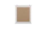 Badspiegel 70 × 80 cm – mit Rahmen, Rahmen Weiß – Ansicht 4