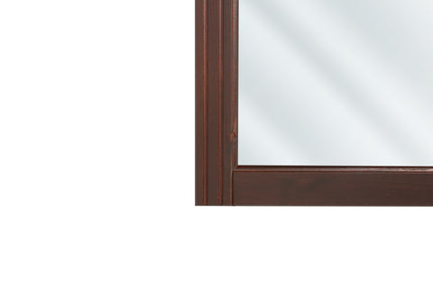 Badspiegel 73 × 80 cm – mit Rahmen, Rahmen Braun – Ansicht 4
