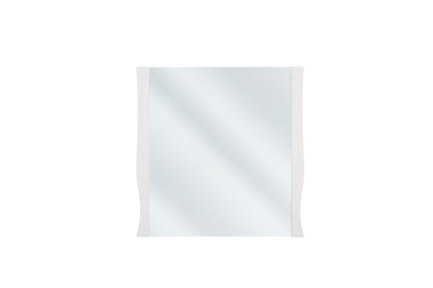 Badspiegel 80 × 80 cm – mit Rahmen, Rahmen Weiß – Ansicht 2