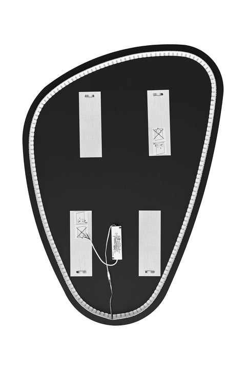 Badspiegel mit LED-Beleuchtung 57,3 × 80 cm – rahmenlos – Ansicht 3