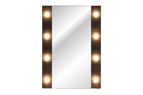 Badspiegel mit LED-Beleuchtung 60 × 85 cm – rahmenlos – Ansicht 2