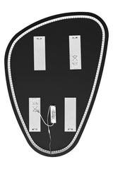 Badspiegel mit LED-Beleuchtung 73,8 × 102,9 cm – rahmenlos – Ansicht 3