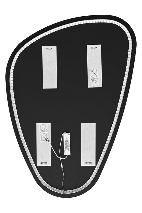 Badspiegel mit LED-Beleuchtung 73,8 × 102,9 cm – rahmenlos – Ansicht 3