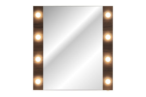 Badspiegel mit LED-Beleuchtung 80 × 85 cm – rahmenlos – Ansicht 2