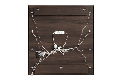 Badspiegel mit LED-Beleuchtung 80 × 85 cm – rahmenlos – Ansicht 3