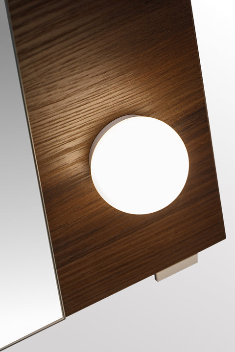 Badspiegel mit LED-Beleuchtung 80 × 85 cm – rahmenlos – Ansicht 5