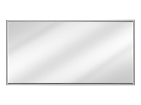 Badspiegel mit LED-Beleuchtung Alicia 68 × 123 cm – mit Rahmen, Rahmen Graphit – Ansicht 2