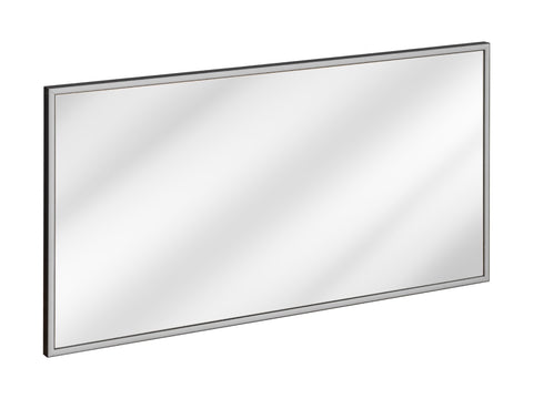 Badspiegel mit LED-Beleuchtung Alicia 68 × 123 cm – mit Rahmen, Rahmen Graphit – Ansicht 3