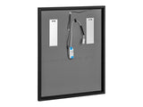 Badspiegel mit LED-Beleuchtung Alicia 68 × 83 cm – mit Rahmen, Rahmen Graphit – Ansicht 2