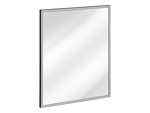 Badspiegel mit LED-Beleuchtung Alicia 68 × 83 cm – mit Rahmen, Rahmen Graphit – Ansicht 3
