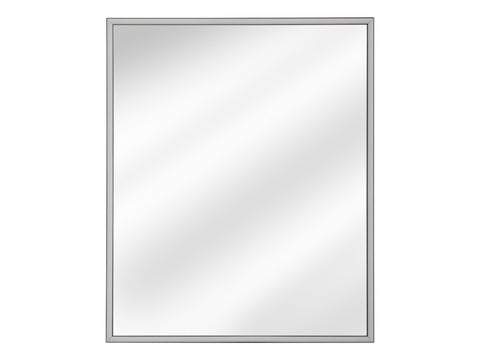 Badspiegel mit LED-Beleuchtung Alicia 68 × 83 cm – mit Rahmen, Rahmen Graphit – Ansicht 4