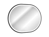 Badspiegel mit LED-Beleuchtung Apollon 70 × 90 cm – mit Rahmen, Rahmen Schwarz – Ansicht 3