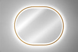 Badspiegel mit LED-Beleuchtung Apollon II 70 × 90 cm – mit Rahmen, Rahmen Gold – Ansicht 7