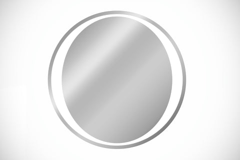 Badspiegel mit LED-Beleuchtung Aurelis 60 × 60 cm – rahmenlos – Ansicht 2