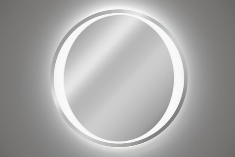 Badspiegel mit LED-Beleuchtung Aurelis 80 × 80 cm – rahmenlos – Ansicht 6