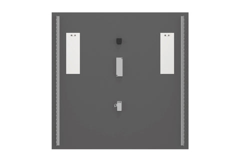 Badspiegel mit LED-Beleuchtung Aurum 80 × 80 cm – rahmenlos – Ansicht 3