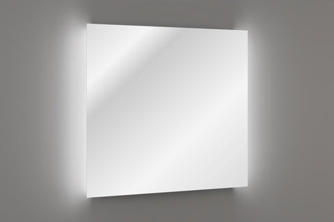 Badspiegel mit LED-Beleuchtung Aurum 80 × 80 cm – rahmenlos – Ansicht 4