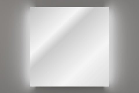 Badspiegel mit LED-Beleuchtung Aurum 80 × 80 cm – rahmenlos – Ansicht 5