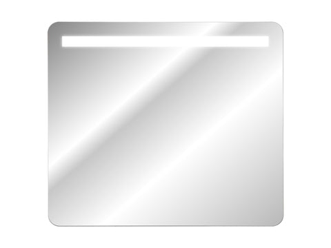 Badspiegel mit LED-Beleuchtung Bianca 80 × 70 cm – rahmenlos – Ansicht 2