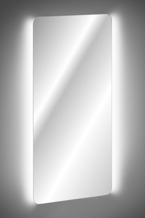 Badspiegel mit LED-Beleuchtung Diane 40 × 80 cm – rahmenlos – Ansicht 4