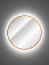 Badspiegel mit LED-Beleuchtung Helia 80 × 80 cm – mit Rahmen – Ansicht 3