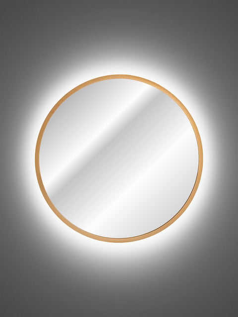 Badspiegel mit LED-Beleuchtung Helia 80 × 80 cm – mit Rahmen – Ansicht 3