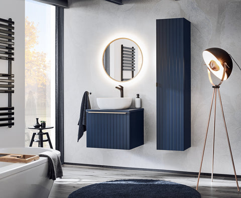 Badspiegel mit LED-Beleuchtung Helia 80 × 80 cm – mit Rahmen – Ansicht 4