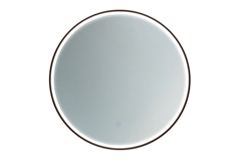 Badspiegel mit LED-Beleuchtung Sirion 80 × 80 cm – mit Rahmen – Ansicht 2