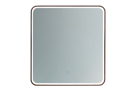Badspiegel mit LED-Beleuchtung Vegara 60 × 65 cm – mit Rahmen – Ansicht 2