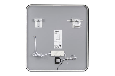 Badspiegel mit LED-Beleuchtung Vegara 60 × 65 cm – mit Rahmen – Ansicht 3