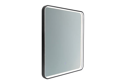 Badspiegel mit LED-Beleuchtung Vegara 65 × 80 cm – mit Rahmen