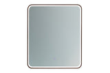 Badspiegel mit LED-Beleuchtung Vegara 65 × 80 cm – mit Rahmen – Ansicht 2