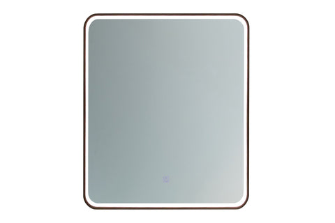 Badspiegel mit LED-Beleuchtung Vegara 65 × 80 cm – mit Rahmen – Ansicht 2