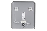 Badspiegel mit LED-Beleuchtung Vegara 65 × 80 cm – mit Rahmen – Ansicht 3