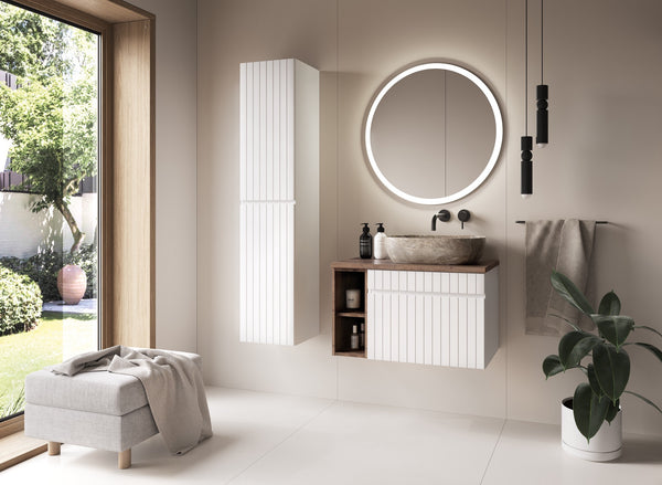 Badspiegel mit LED-Beleuchtung Vesta 60 × 60 cm – rahmenlos