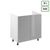 Küchenzeile - Aspen Grau - K47-G360 - ROYAL24_MARKT