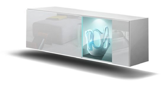 TV-Schrank Weiß Hochglanz RTV R2