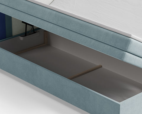 Boxbett – Bett 10 Nest – Riviera – Modernes Polsterbett mit Bettkasten – Ansicht 8