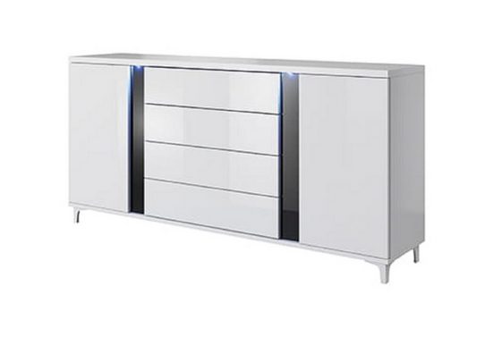 Wohnwand - Eine umfassende Lösung für die Organisation Ihres Wohnzimmers, (Komplett Set, 4-St., Premium - NICEA 4) - ROYAL24_MARKT